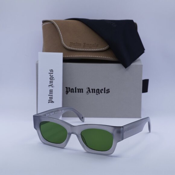 Palm Angels PERI089 BODIE 0955 Square Sunglasses - Grey/Green - Picture 4 of 9